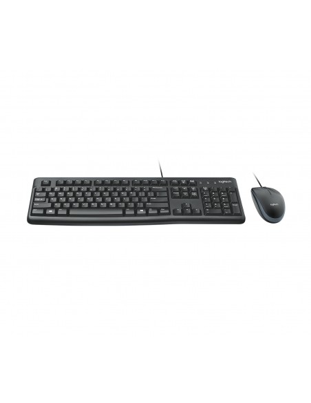 Logitech Desktop MK120 teclado Ratón incluido USB QWERTY Inglés Negro