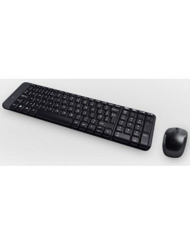 Logitech Wireless Combo MK220 teclado Ratón incluido USB Español Negro