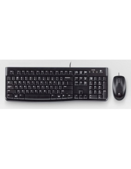 Logitech Desktop MK120 teclado Ratón incluido USB AZERTY Francés Negro