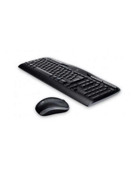 Logitech Wireless Combo MK330 teclado Ratón incluido USB Griego Negro