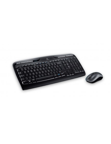 Logitech Wireless Combo MK330 teclado Ratón incluido USB Griego Negro