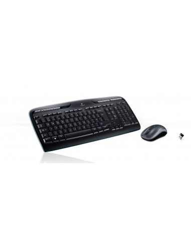 Logitech Wireless Combo MK330 teclado Ratón incluido USB QWERTY Internacional de EE.UU. Negro