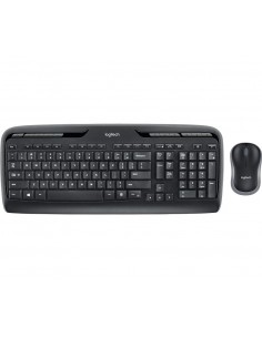 Logitech Wireless Combo MK330 teclado Ratón incluido USB QWERTY Inglés Negro