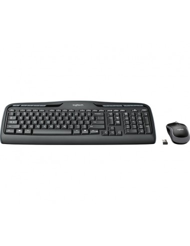 Logitech Wireless Combo MK330 teclado Ratón incluido USB QWERTY Inglés Negro