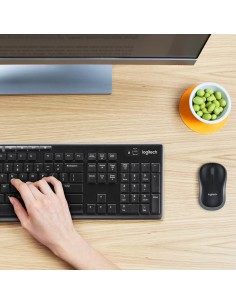 Logitech Wireless Combo MK270 teclado Ratón incluido RF inalámbrico QWERTY Internacional de EE.UU. Negro, Plata 2
