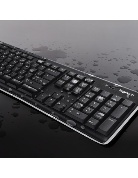 Logitech Wireless Combo MK270 teclado Ratón incluido RF inalámbrico QWERTY Internacional de EE.UU. Negro, Plata