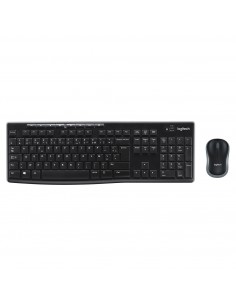 Logitech Wireless Combo MK270 teclado Ratón incluido USB AZERTY Belga Negro