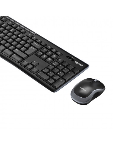 Logitech Wireless Combo MK270 teclado Ratón incluido USB AZERTY Belga Negro