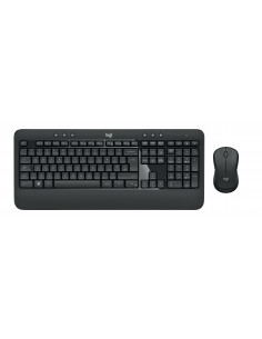Logitech Advanced MK540 teclado Ratón incluido USB QWERTZ Alemán Negro, Blanco