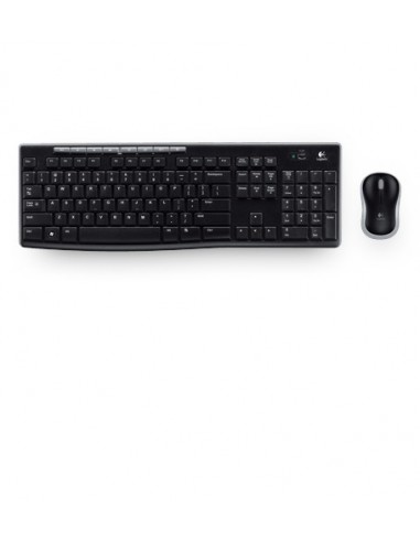 Logitech Wireless Combo MK270 teclado Ratón incluido RF inalámbrico QWERTZ Checa Negro