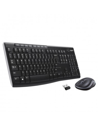 Logitech Wireless Combo MK270 teclado Ratón incluido USB QWERTZ Suizo Negro