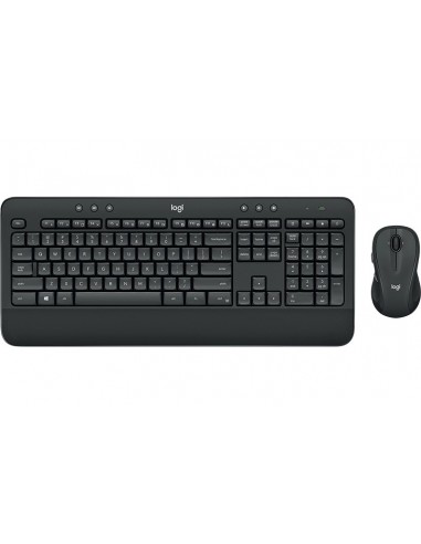 Logitech Advanced MK545 teclado Ratón incluido RF inalámbrico QWERTY Internacional de EE.UU. Negro