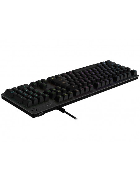 Logitech G G513 CARBON LIGHTSYNC RGB Mechanical Gaming Keyboard, GX Brown teclado USB QWERTY Español Carbono