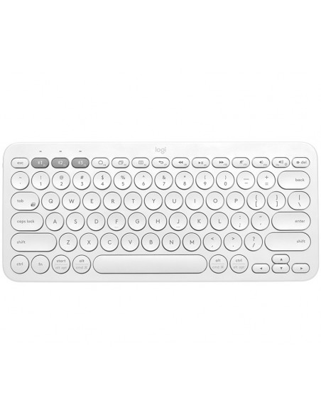 Logitech K380 Multi-Device teclado Bluetooth QWERTZ Español Blanco