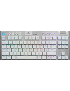 Logitech G G915 Tkl teclado USB AZERTY Francés Blanco