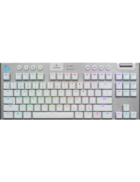 Logitech G G915 Tkl teclado USB AZERTY Francés Blanco