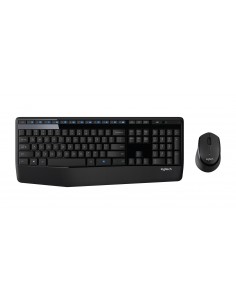 Logitech Wireless Combo MK345 teclado Ratón incluido RF inalámbrico Hebreo Negro