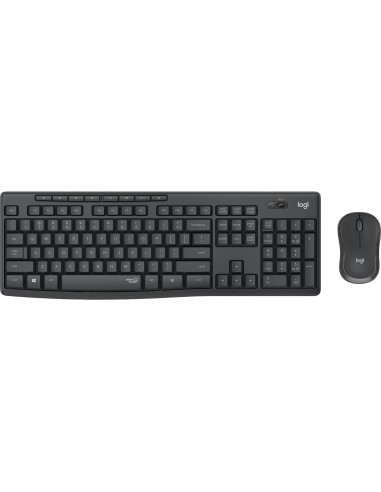 Logitech MK295 Silent Wireless Combo teclado Ratón incluido USB QWERTY Español Grafito