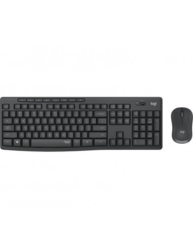 Logitech MK295 Silent Wireless Combo teclado Ratón incluido USB QWERTY Español Grafito