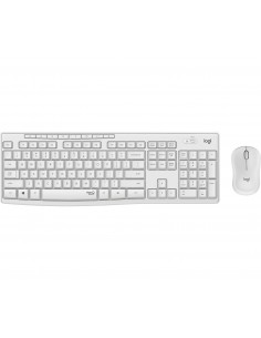 Logitech MK295 Silent Wireless Combo teclado Ratón incluido USB QWERTY Español Blanco