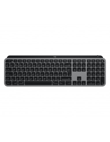 Logitech MX Keys f  Mac teclado RF Wireless + Bluetooth QWERTY Español Gris