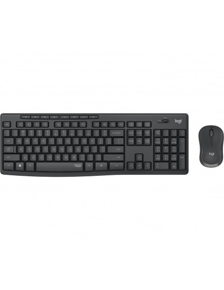 Logitech MK295 Silent Wireless Combo teclado Ratón incluido RF inalámbrico Portugués Grafito