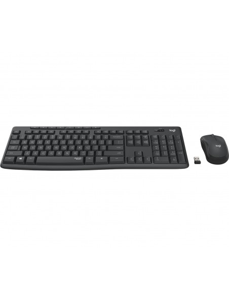 Logitech MK295 Silent Wireless Combo teclado Ratón incluido RF inalámbrico Portugués Grafito