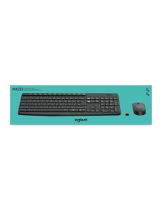 Logitech MK235 teclado Ratón incluido USB QWERTY Español Gris 2