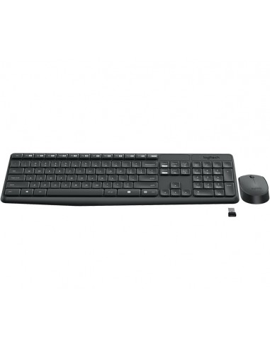 Logitech MK235 teclado Ratón incluido RF inalámbrico Checa Gris