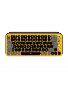 Logitech Pop Keys teclado RF Wireless + Bluetooth QWERTY Inglés del Reino Unido Negro, Gris, Amarillo