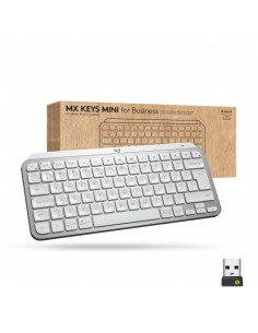 Logitech Mx Keys Mini For Business teclado RF Wireless + Bluetooth QWERTY Inglés Gris