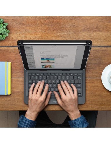 Logitech Universal Folio Negro Bluetooth QWERTY Español