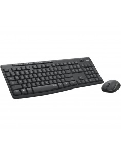 Logitech MK295 Silent Wireless Combo teclado Ratón incluido USB QWERTY Internacional de EE.UU. Grafito