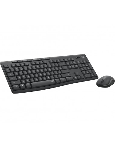 Logitech MK295 Silent Wireless Combo teclado Ratón incluido USB QWERTY Internacional de EE.UU. Grafito