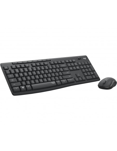 Logitech MK295 Silent Wireless Combo teclado Ratón incluido USB QWERTY Internacional de EE.UU. Grafito