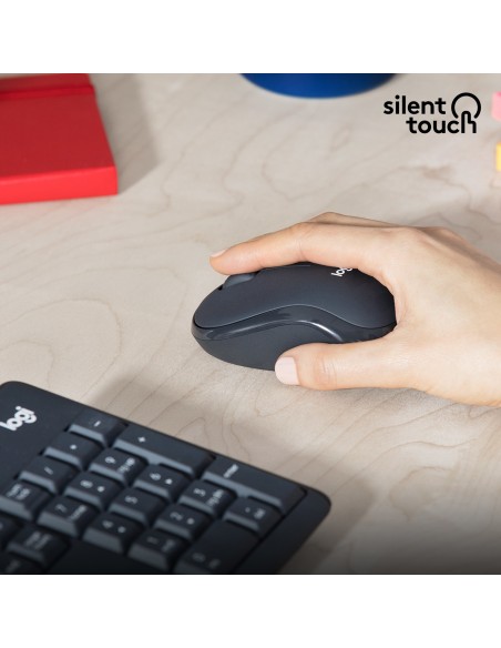 Logitech MK295 Silent Wireless Combo teclado Ratón incluido USB QWERTY Internacional de EE.UU. Grafito