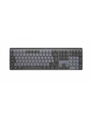 Logitech MX Mechanical teclado RF Wireless + Bluetooth QWERTY Danés, Finlandés, Noruego, Sueco Grafito, Gris