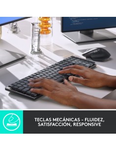 Logitech MX Mechanical teclado RF Wireless + Bluetooth QWERTY Internacional de EE.UU. Grafito, Gris 2