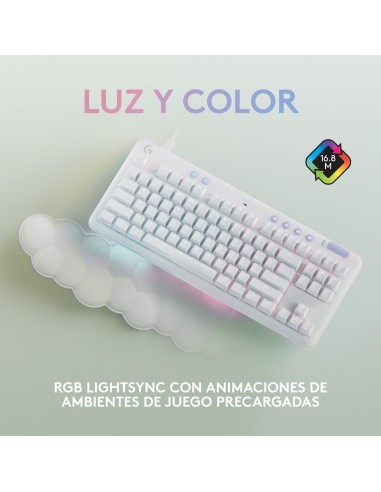Logitech G G713 teclado USB QWERTY Español Blanco