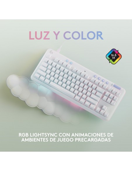Logitech G G713 teclado USB QWERTY Español Blanco