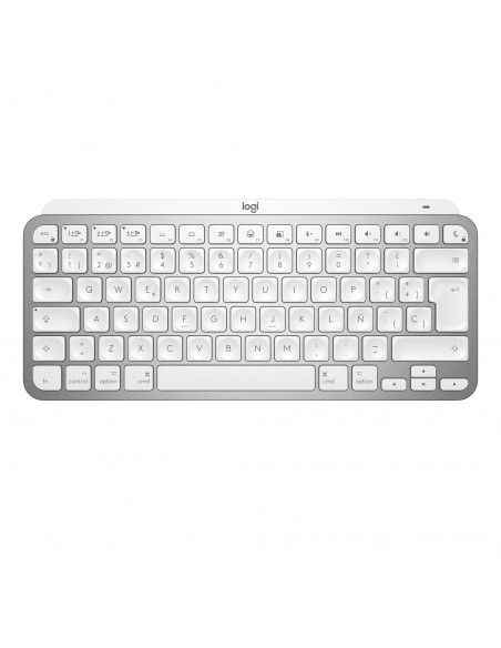 Logitech MX Keys Mini For Mac Minimalist Wireless Illuminated Keyboard teclado Bluetooth QWERTY Español Gris