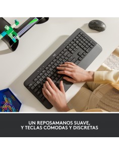 Logitech Signature K650 teclado RF Wireless + Bluetooth QWERTY Español Grafito 2