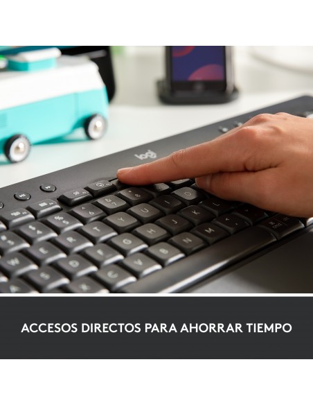Logitech Signature K650 teclado RF Wireless + Bluetooth QWERTY Español Grafito