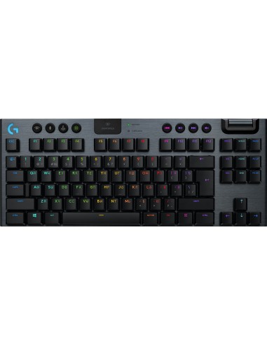 Logitech G G915 TKL teclado RF Wireless + Bluetooth Portugués Carbono