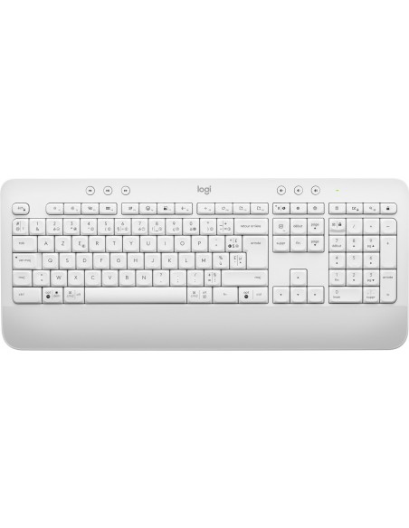 Logitech Signature K650 teclado Bluetooth AZERTY Francés Blanco