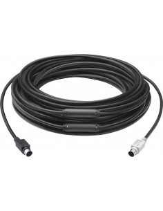 Logitech GROUP 15m Extender Cable cable ps 2 6-p Mini-DIN Negro