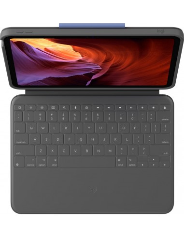 Logitech Rugged Folio Grafito Smart Connector QWERTY Danés, Finlandés, Noruego, Sueco