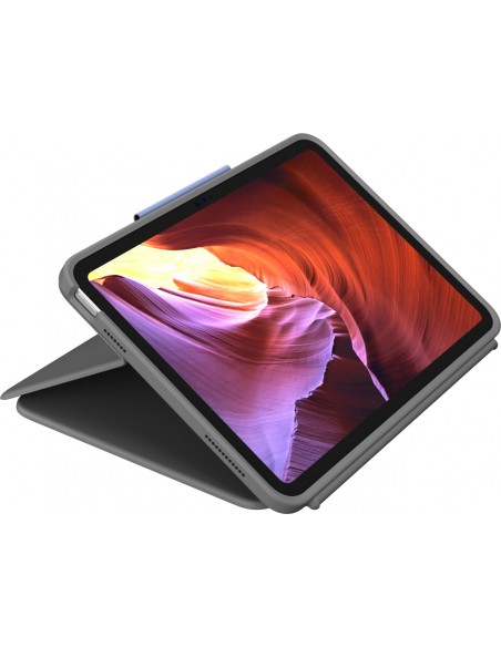 Logitech Rugged Folio Grafito Smart Connector QWERTY Danés, Finlandés, Noruego, Sueco