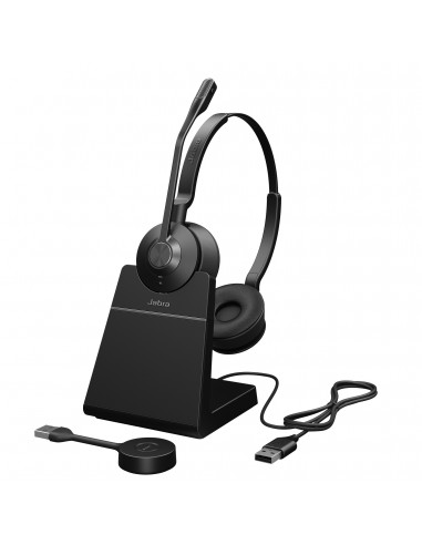 Jabra Engage 55 Auriculares Inalámbrico Diadema Oficina Centro de llamadas Bluetooth Base de carga Negro