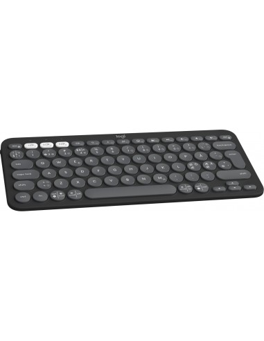 Logitech Pebble Keys 2 K380s teclado RF Wireless + Bluetooth QWERTY Danés, Finlandés, Noruego, Sueco Grafito